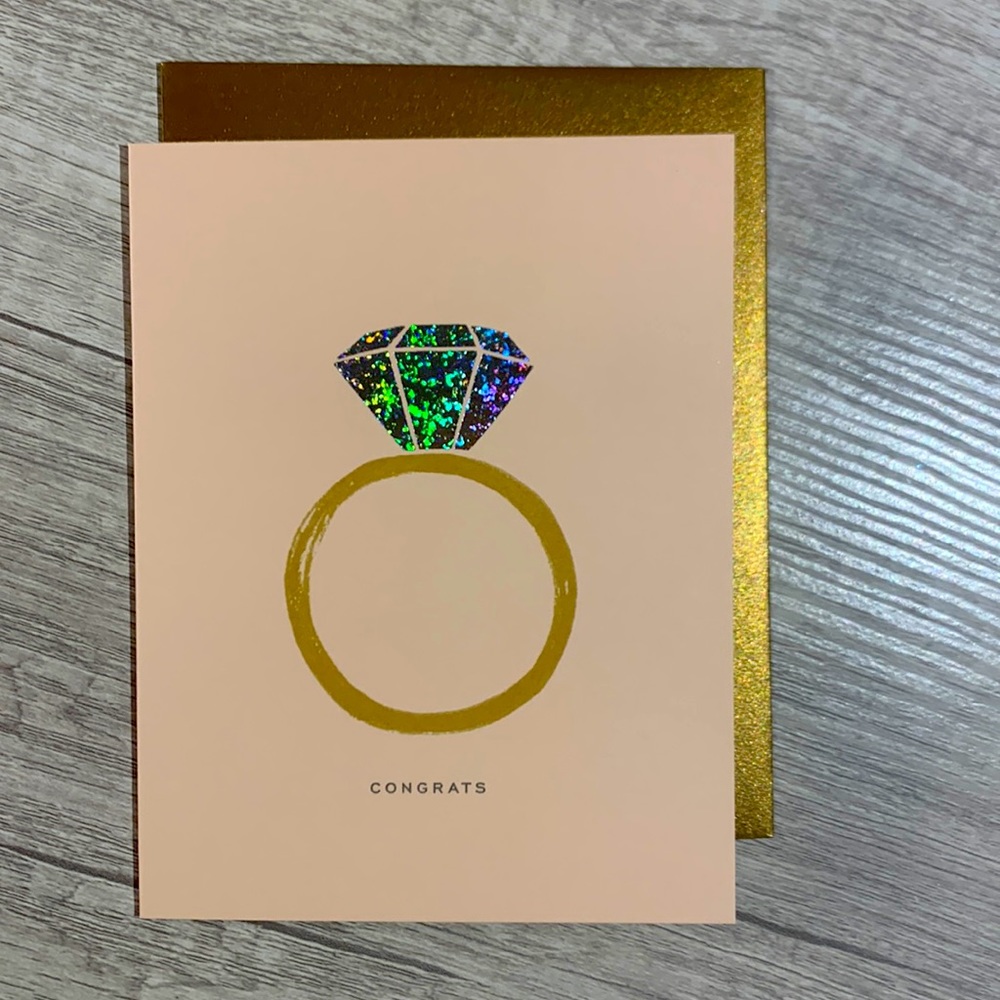 Congrats Single Blank Card & Matching Envelope by Rifle Paper Co.